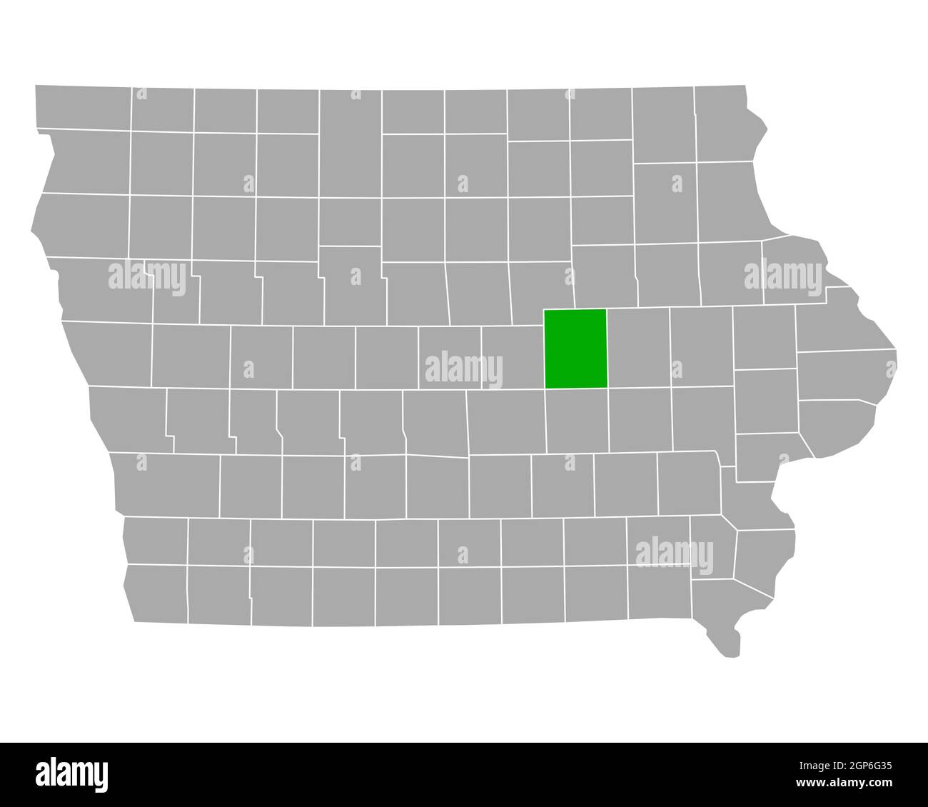 Map of Tama in Iowa Stock Photo - Alamy