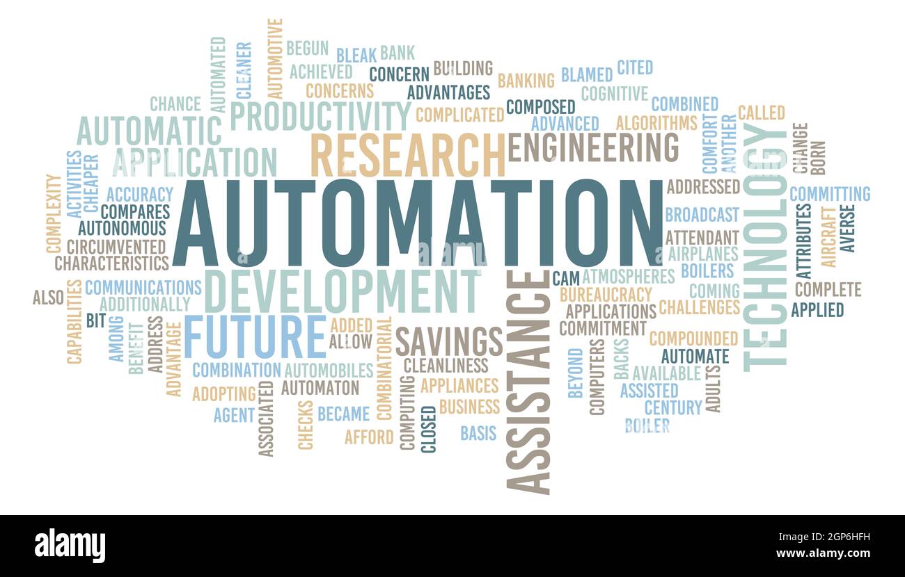 Automation Technology Process System Concept Creative Abstract Stock 