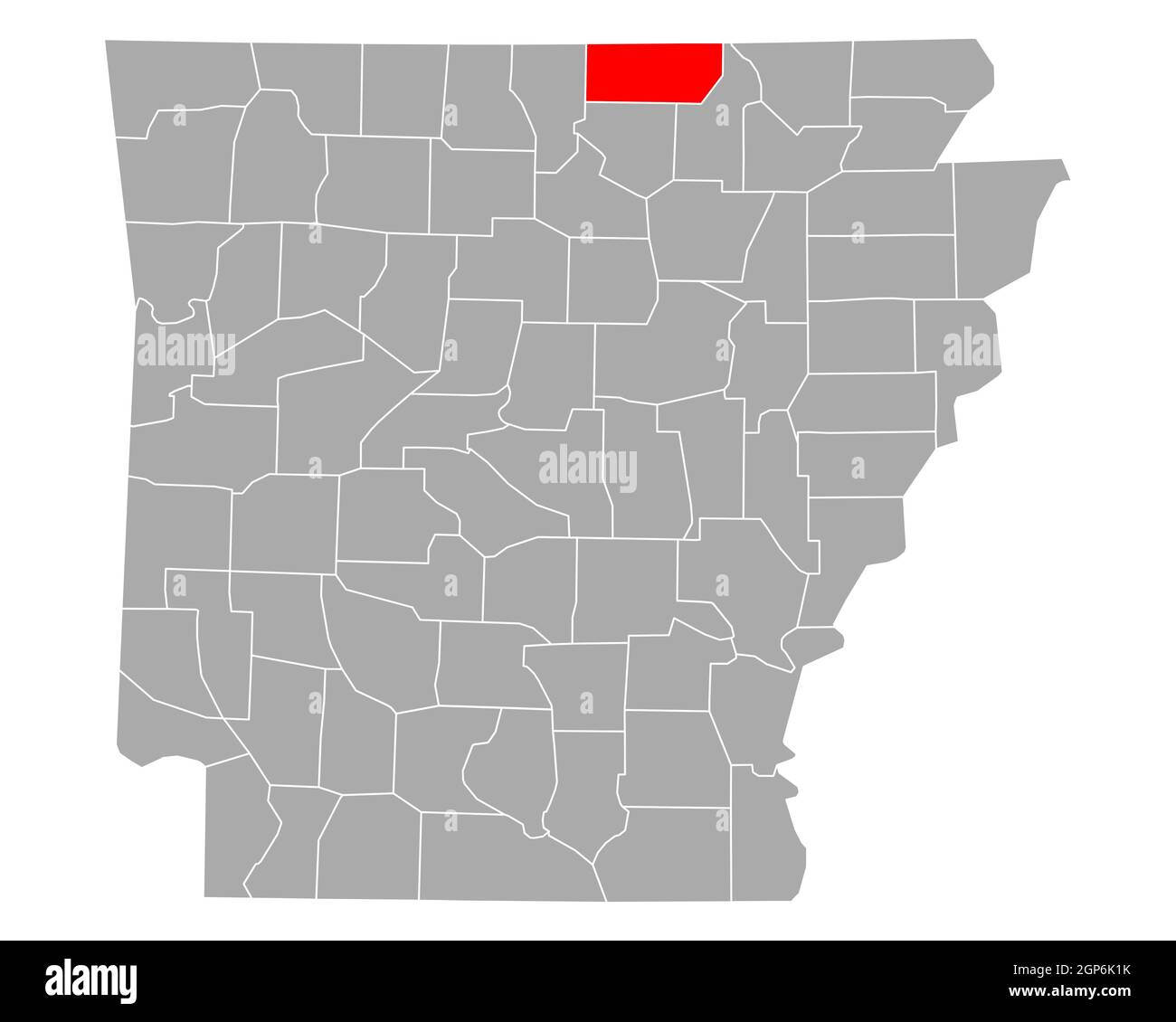 Map of Fulton in Arkansas Stock Photo Alamy