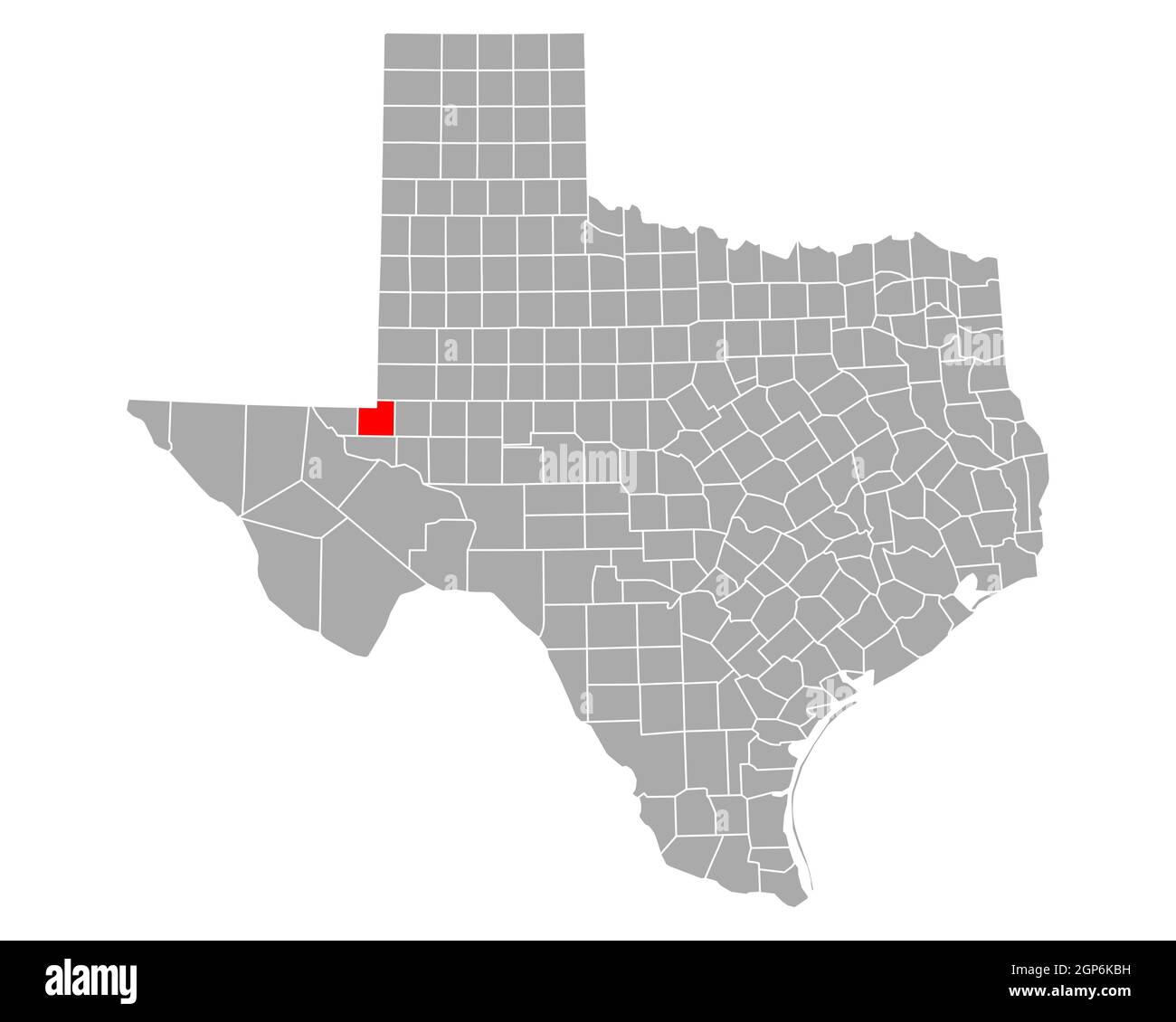 Map of Winkler in Texas Stock Photo Alamy