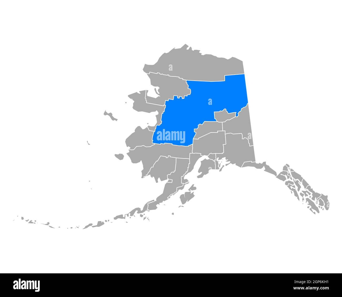 Yukon alaska map hi-res stock photography and images - Alamy