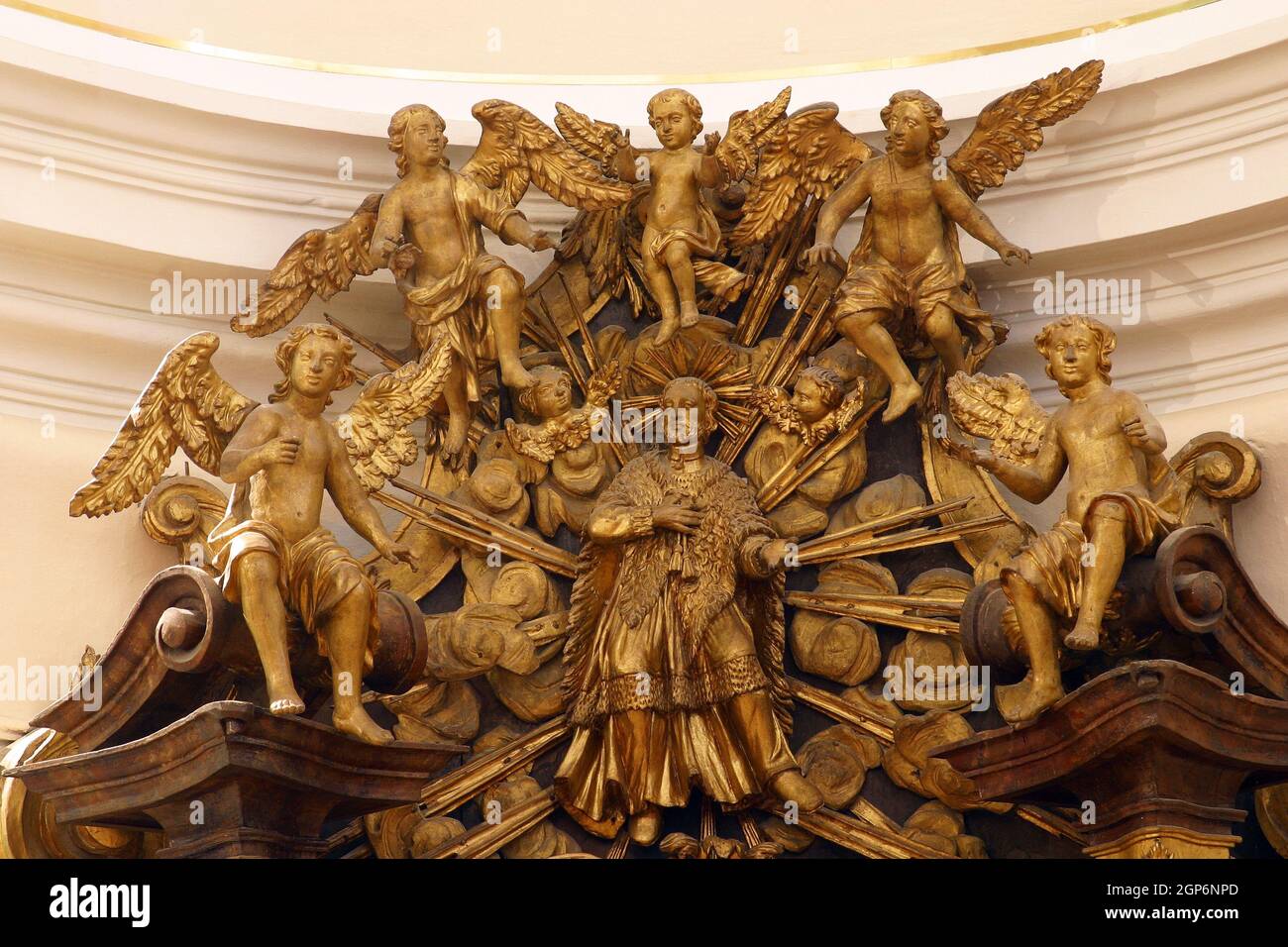 Saint Aloysius Gonzaga Surrounded By Angels, St. Aloysius Gonzaga Altar ...