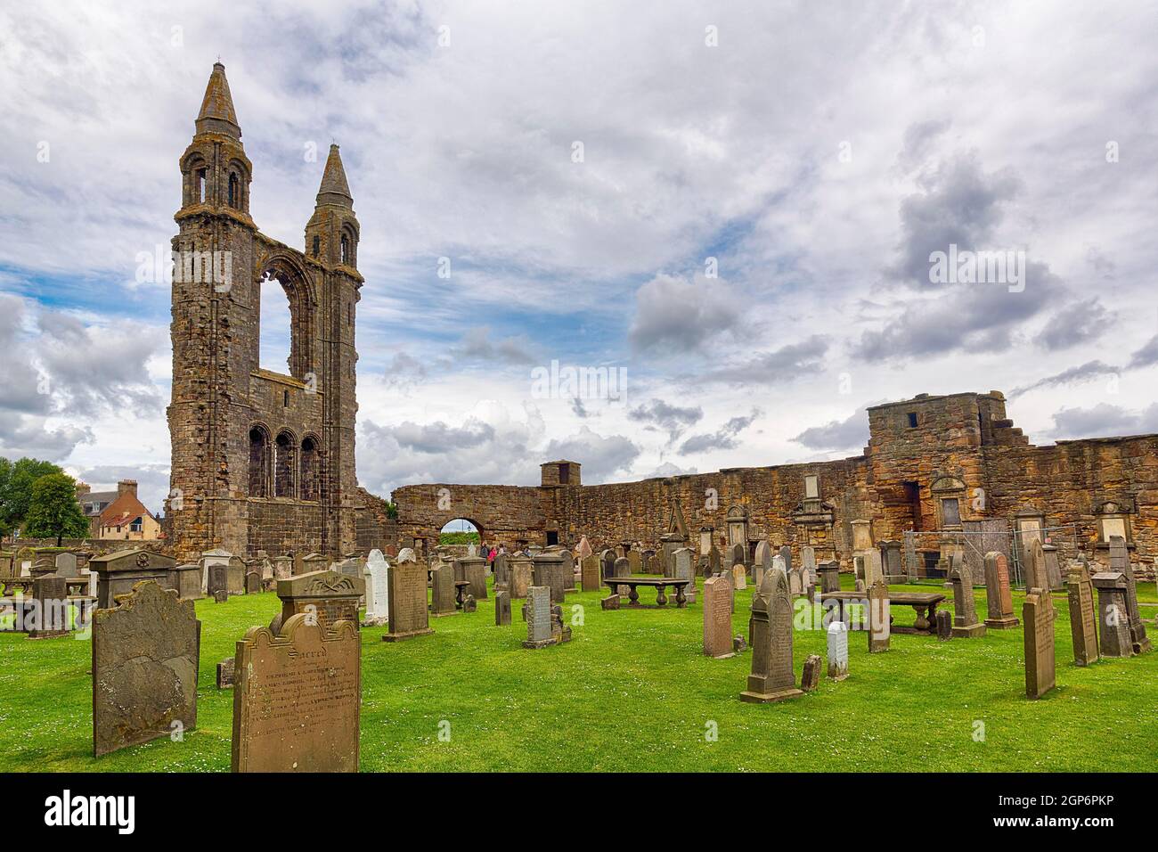 Ruined Cathedral and Graveyard, St Andrews Cathedral, St Andrews, Fife