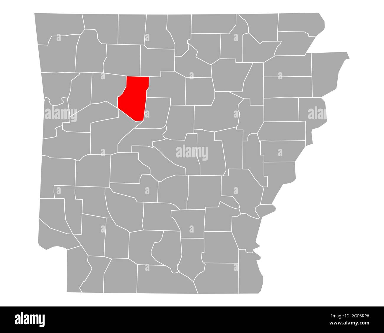 Map of Pope in Arkansas Stock Photo Alamy