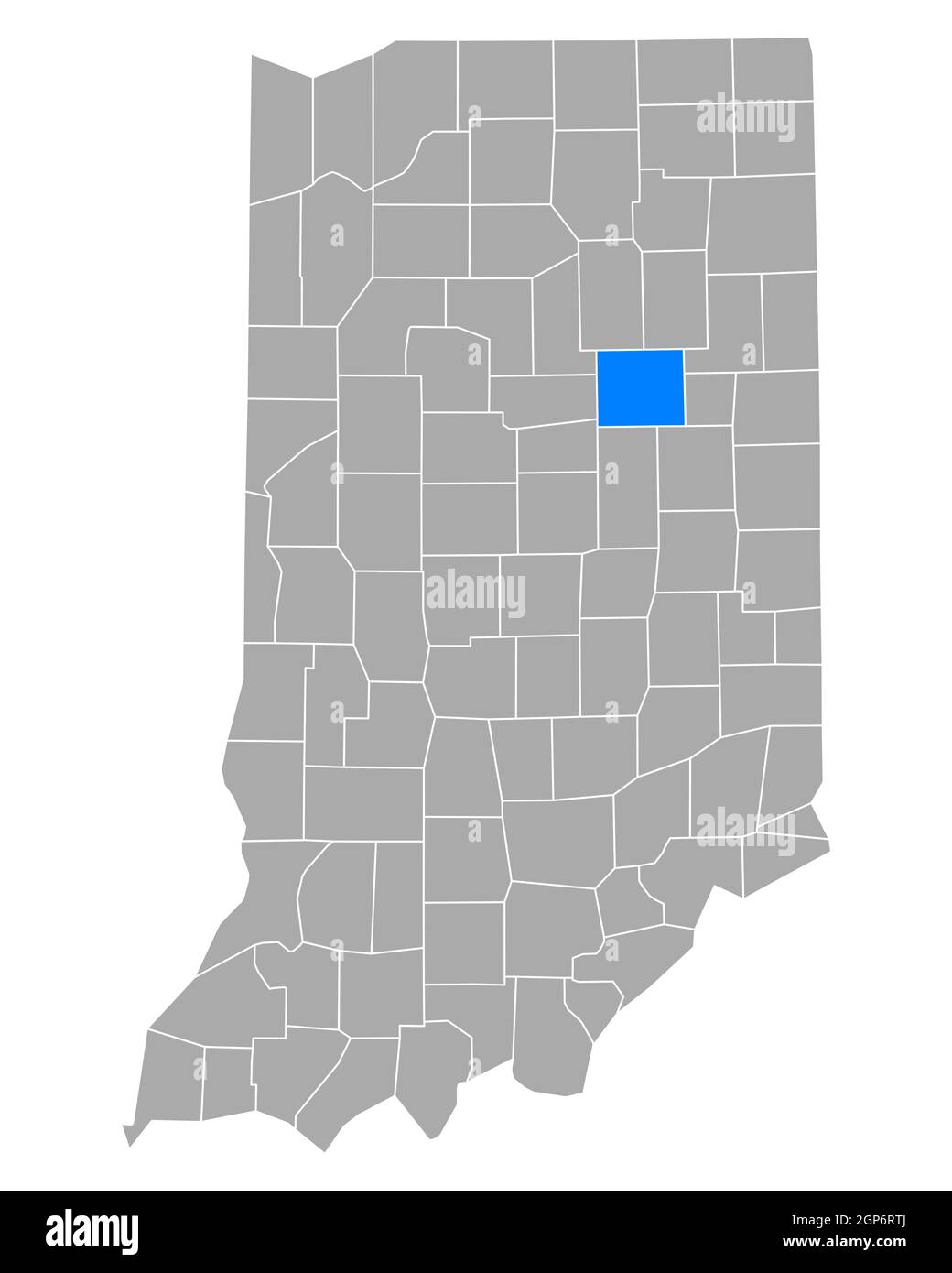 Map of Grant in Indiana Stock Photo Alamy