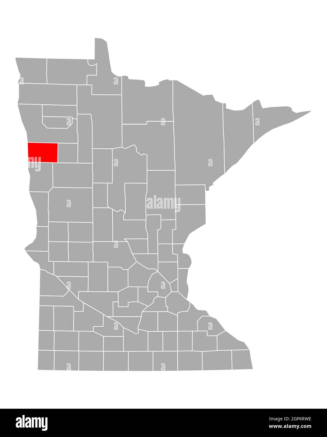 Map of Norman in Minnesota Stock Photo Alamy