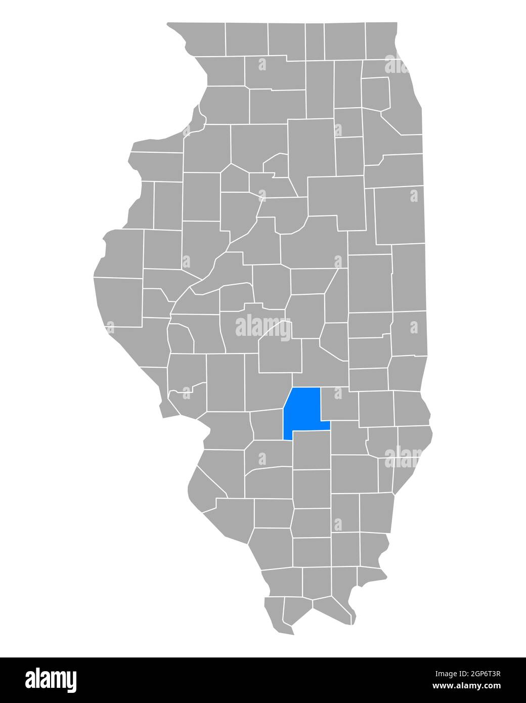 Map of Fayette in Illinois Stock Photo Alamy