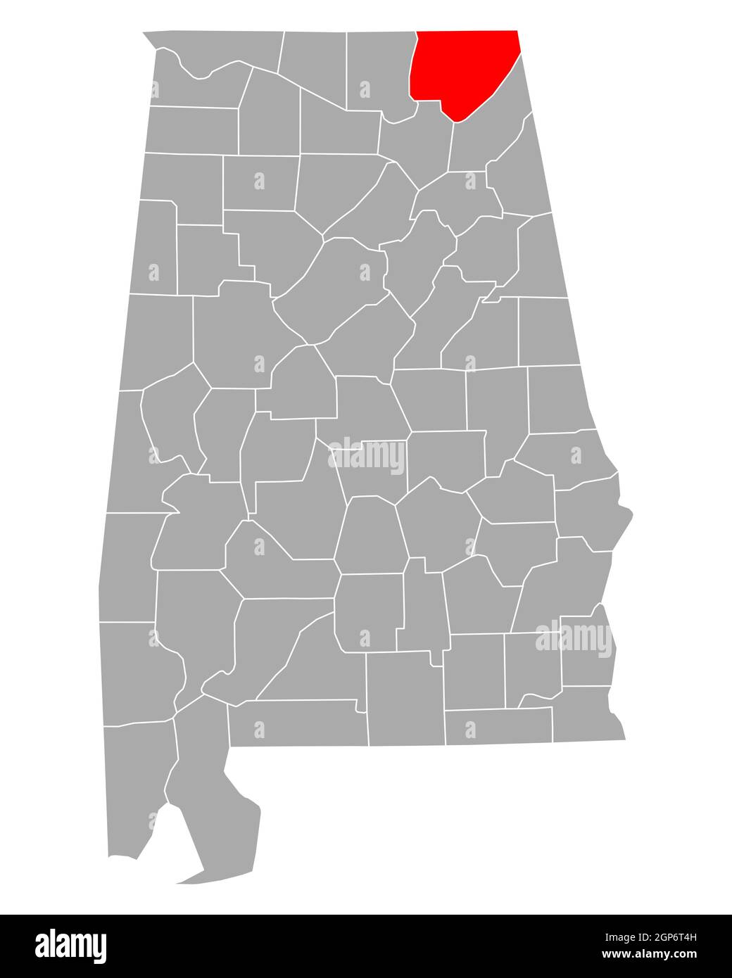 Map of Jackson in Alabama Stock Photo Alamy