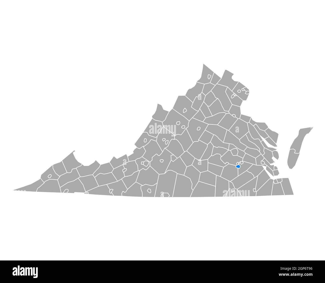 Map of Petersburg in Virginia Stock Photo Alamy