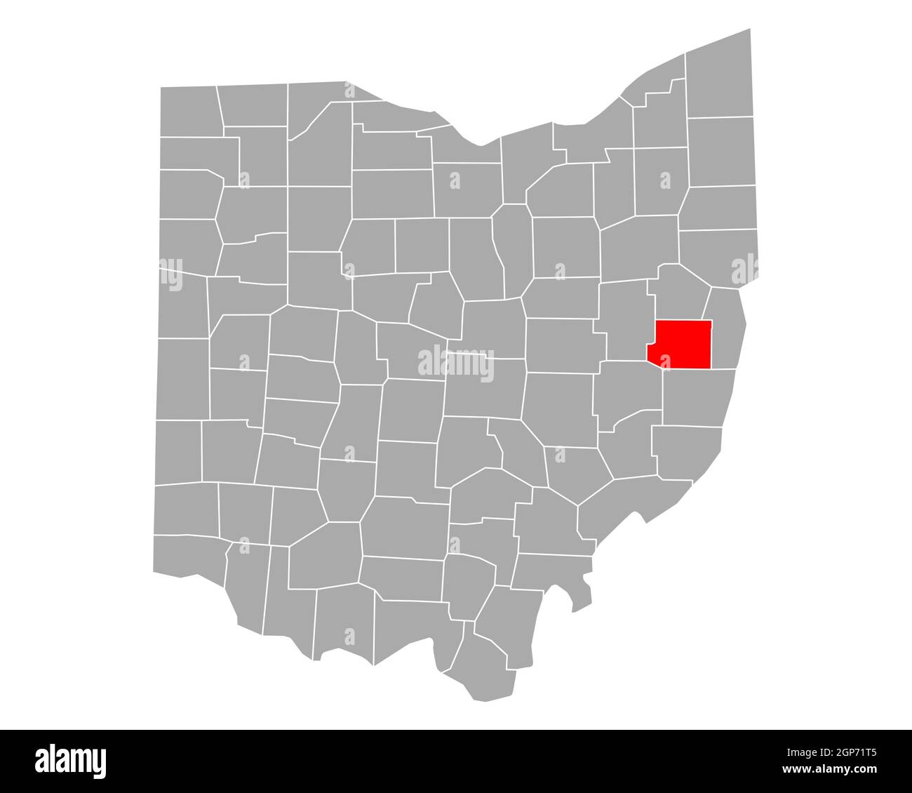 Map of Harrison in Ohio Stock Photo Alamy