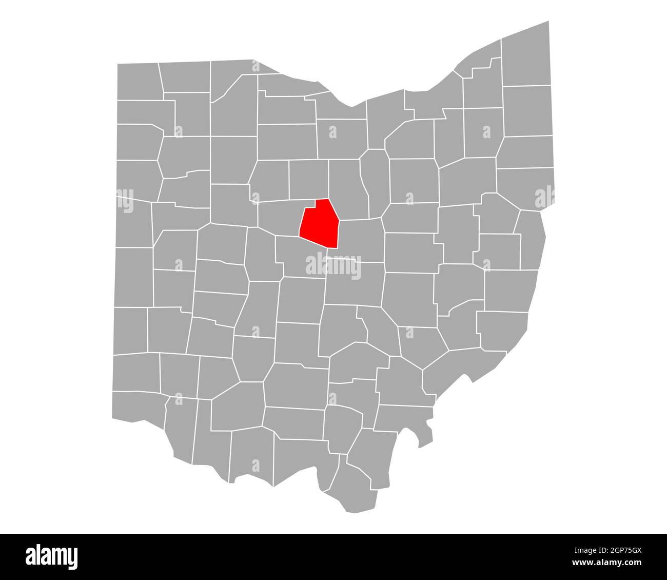Map of Morrow in Ohio Stock Photo Alamy
