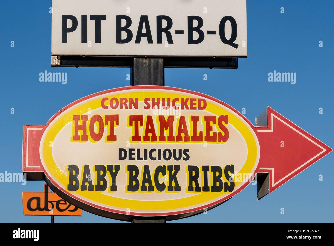 Abe's Bar-B-Q restaurant opened in 1924 in Clarksdale, Mississippi, USA. Stock Photo