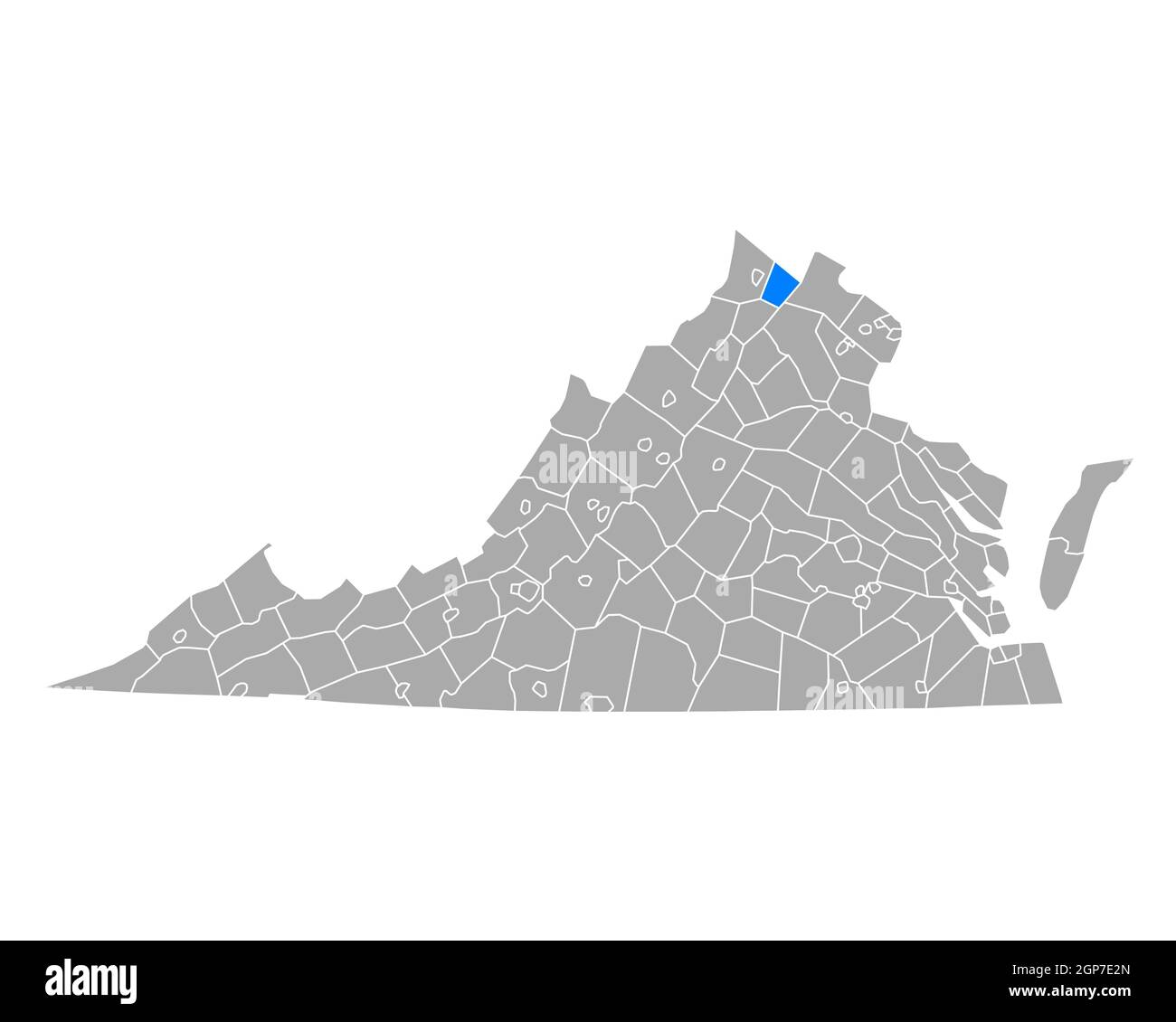 Map of Clarke in Virginia Stock Photo Alamy