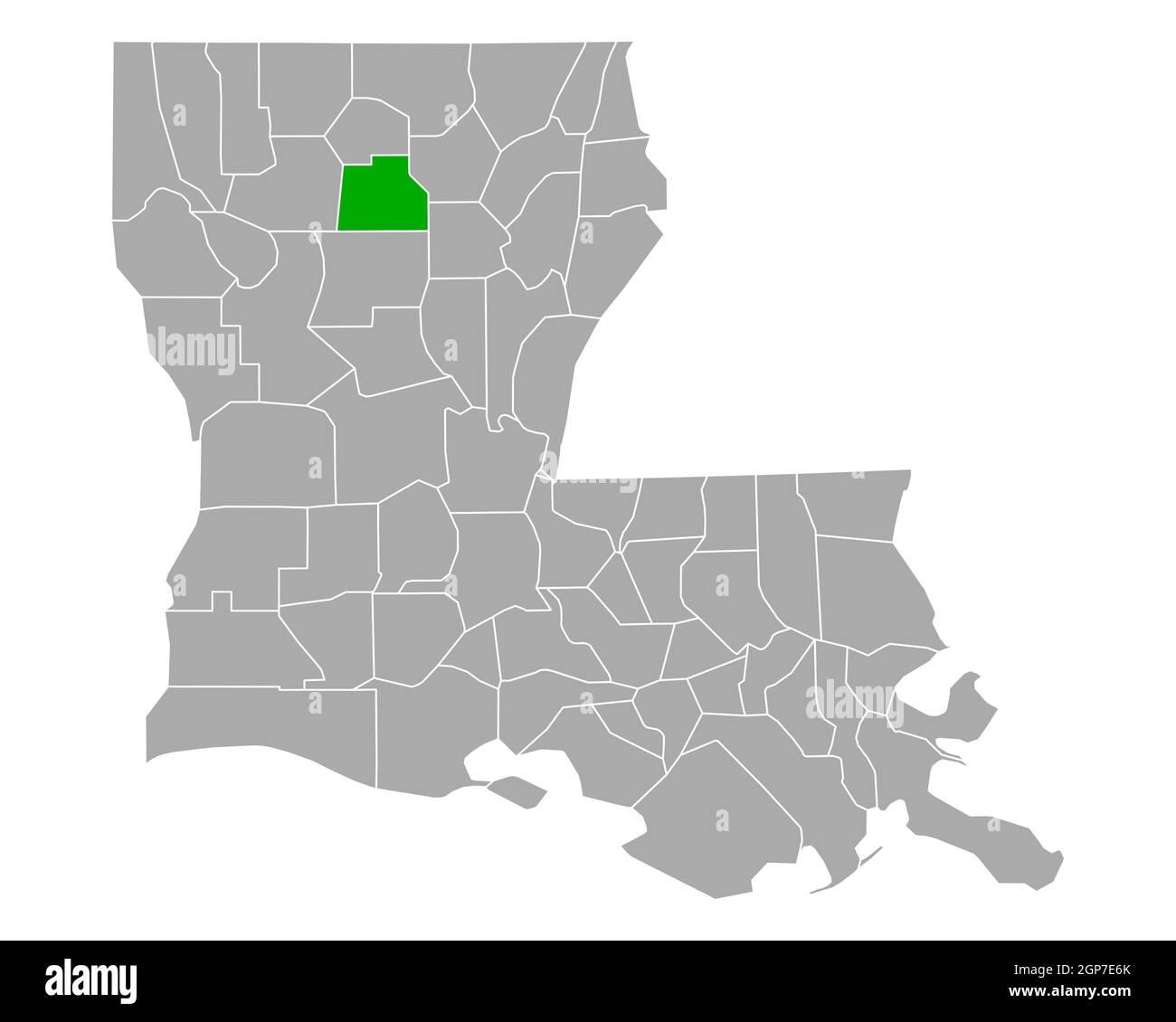Map of Jackson in Louisiana Stock Photo Alamy