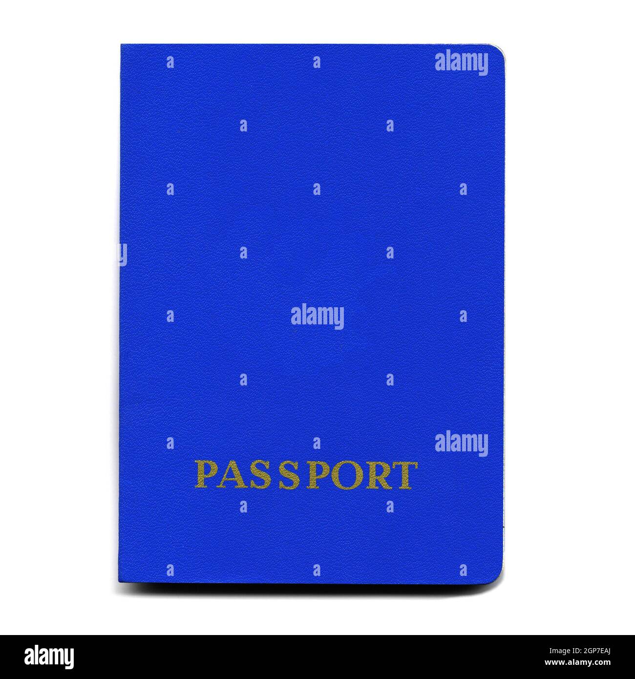 Blue Passport Id Isolated Over White Background Stock Photo Alamy