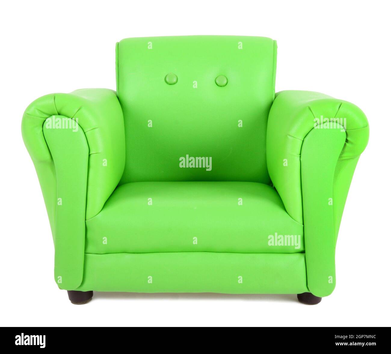 Green armchair isolated on white background Stock Photo Alamy