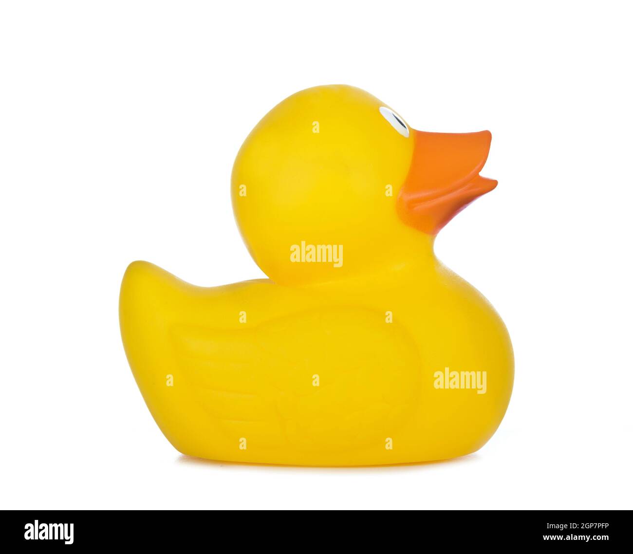 Yellow Rubber Duck isolated on white background Stock Photo - Alamy