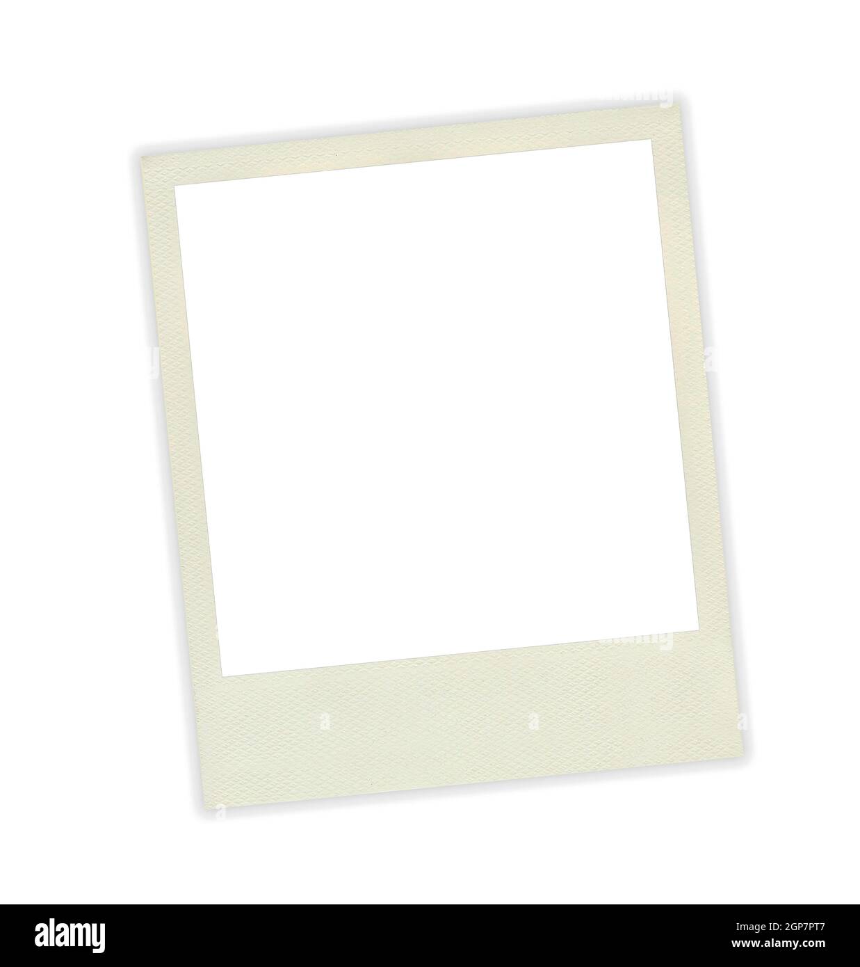Photo frame polaroid template on white background Stock Photo - Alamy