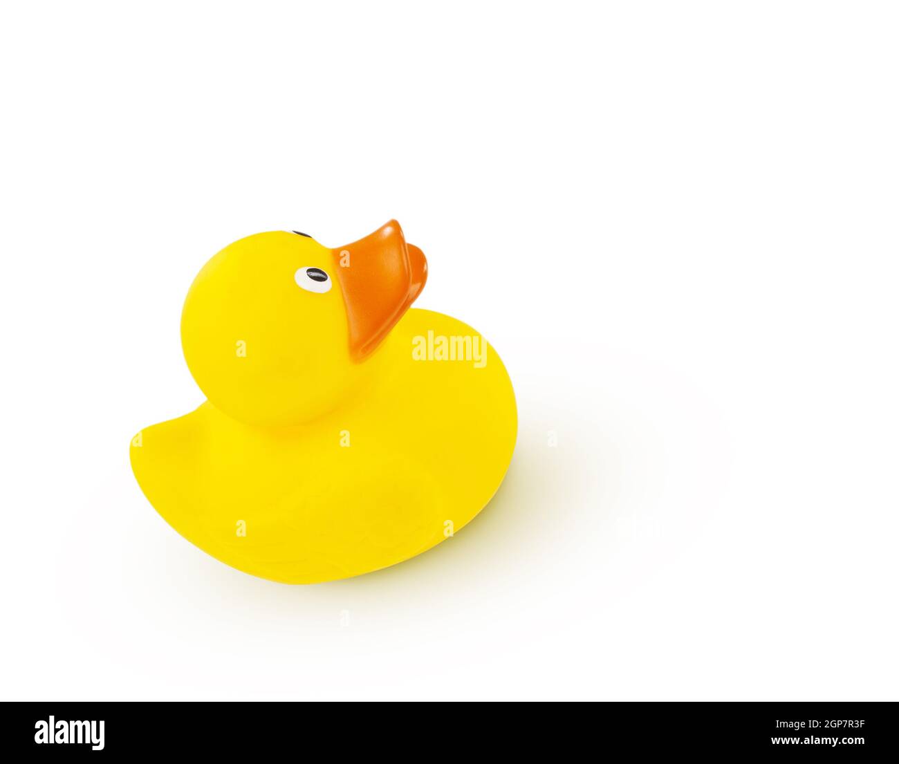 Yellow Rubber Duck isolated on white background Stock Photo Alamy