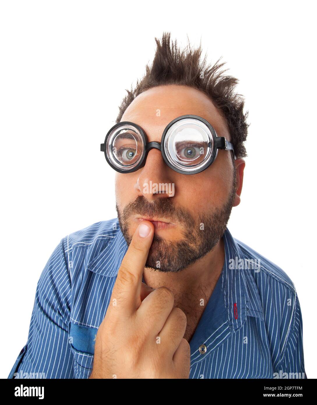 Thick glasses funny hi-res stock photography and images - Alamy