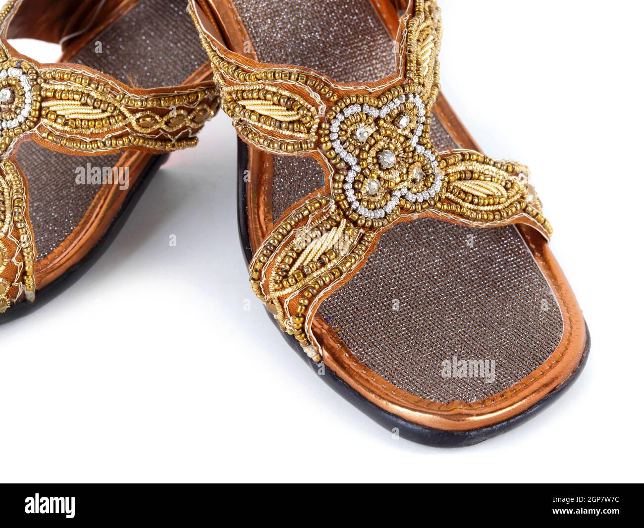 Buy Walkway Women Wedding Synthetic Gold Sandals Online