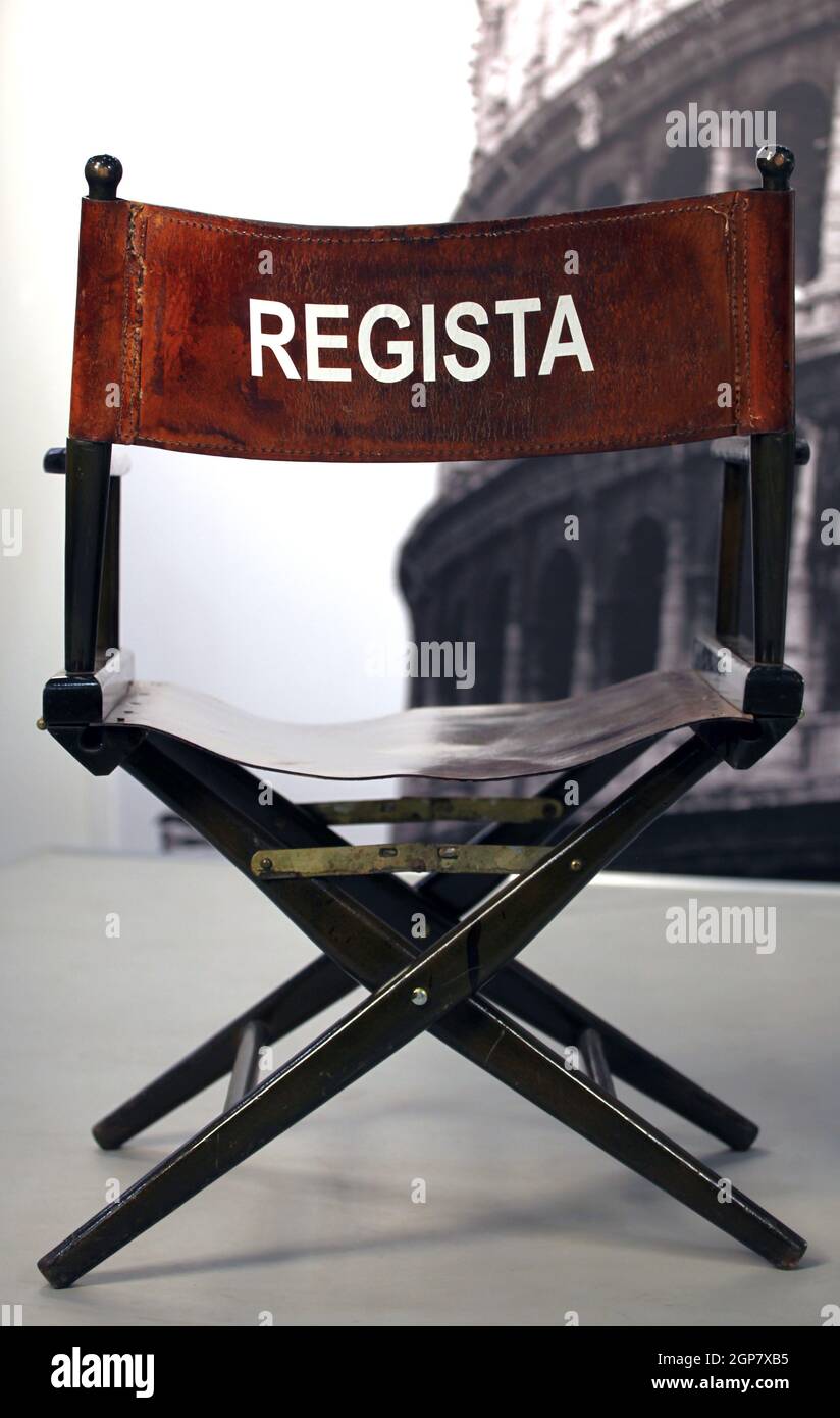 Regista - Italian cinema director. Stock Photo