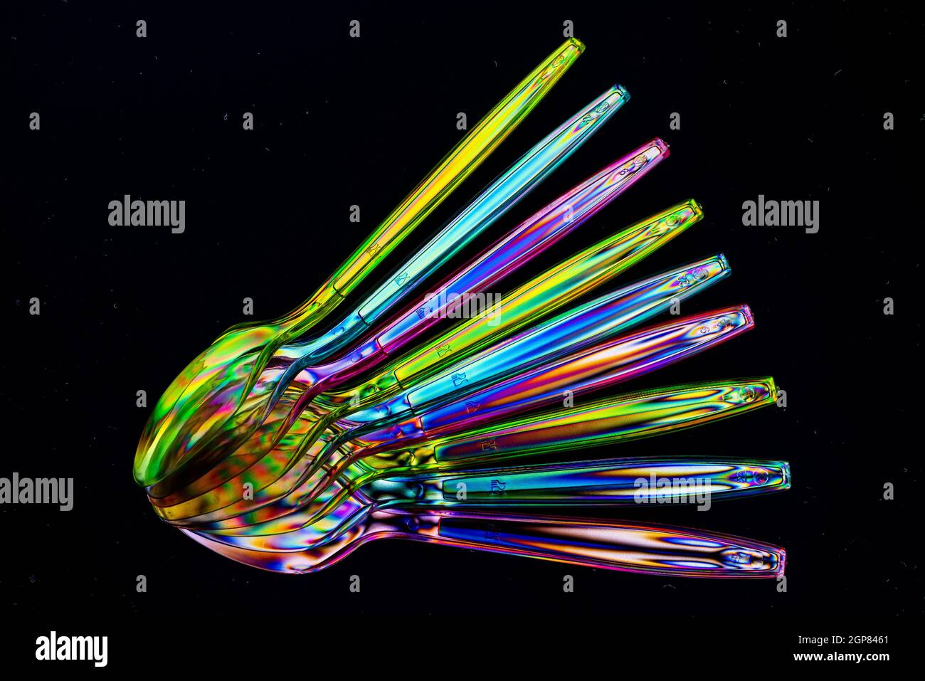 Cross polarisation Stock Photo