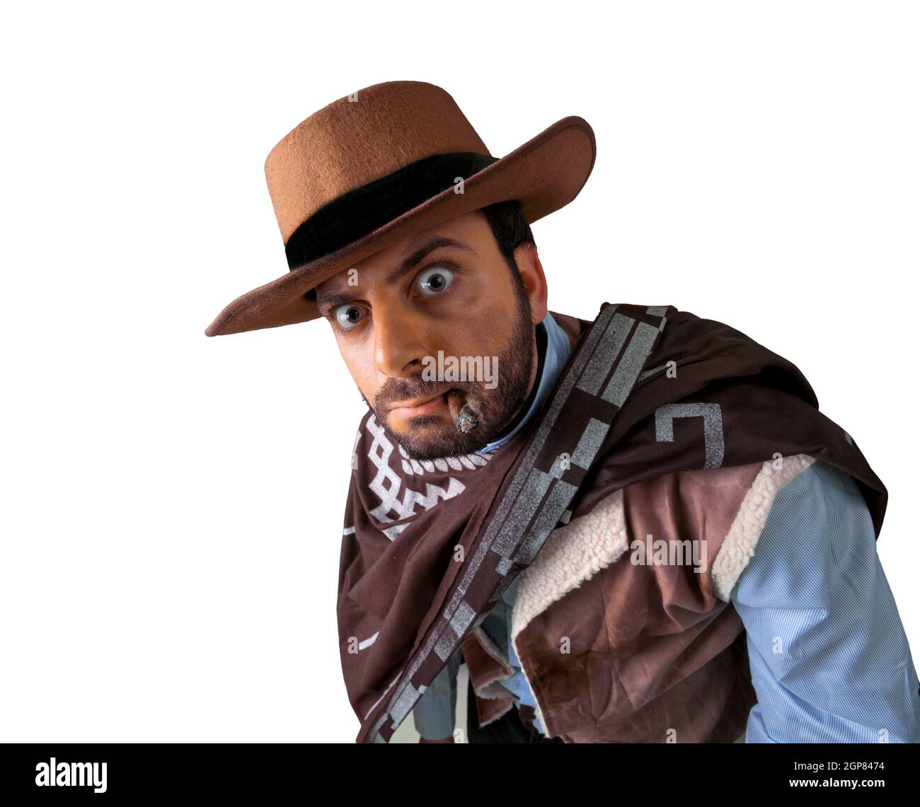 WOW gunman in the old wild west Stock Photo