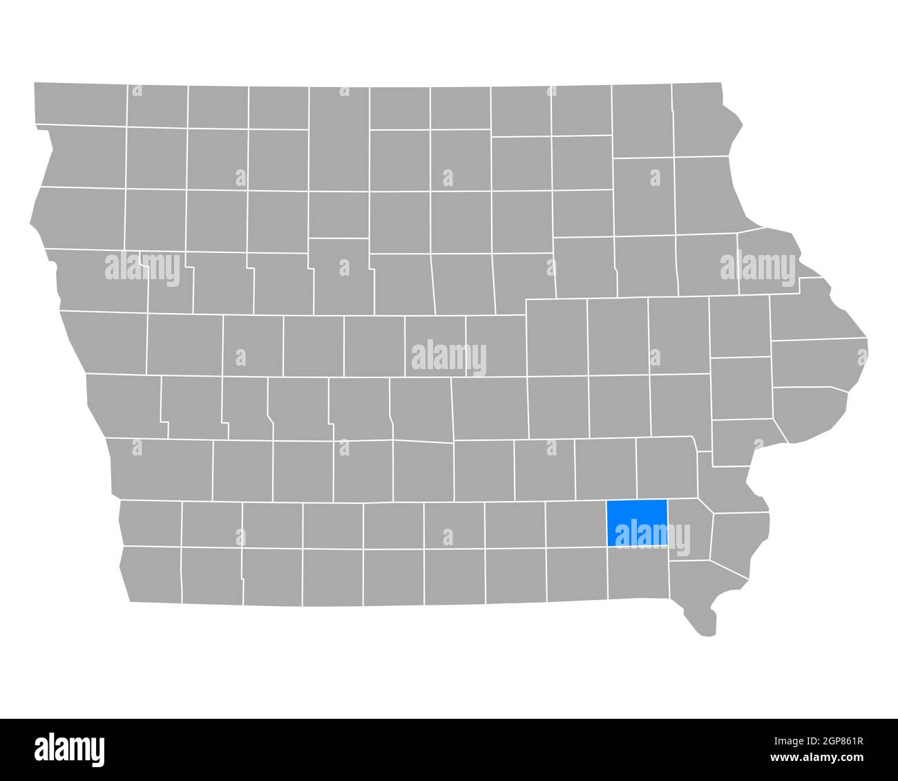 Map of Jefferson in Iowa Stock Photo Alamy