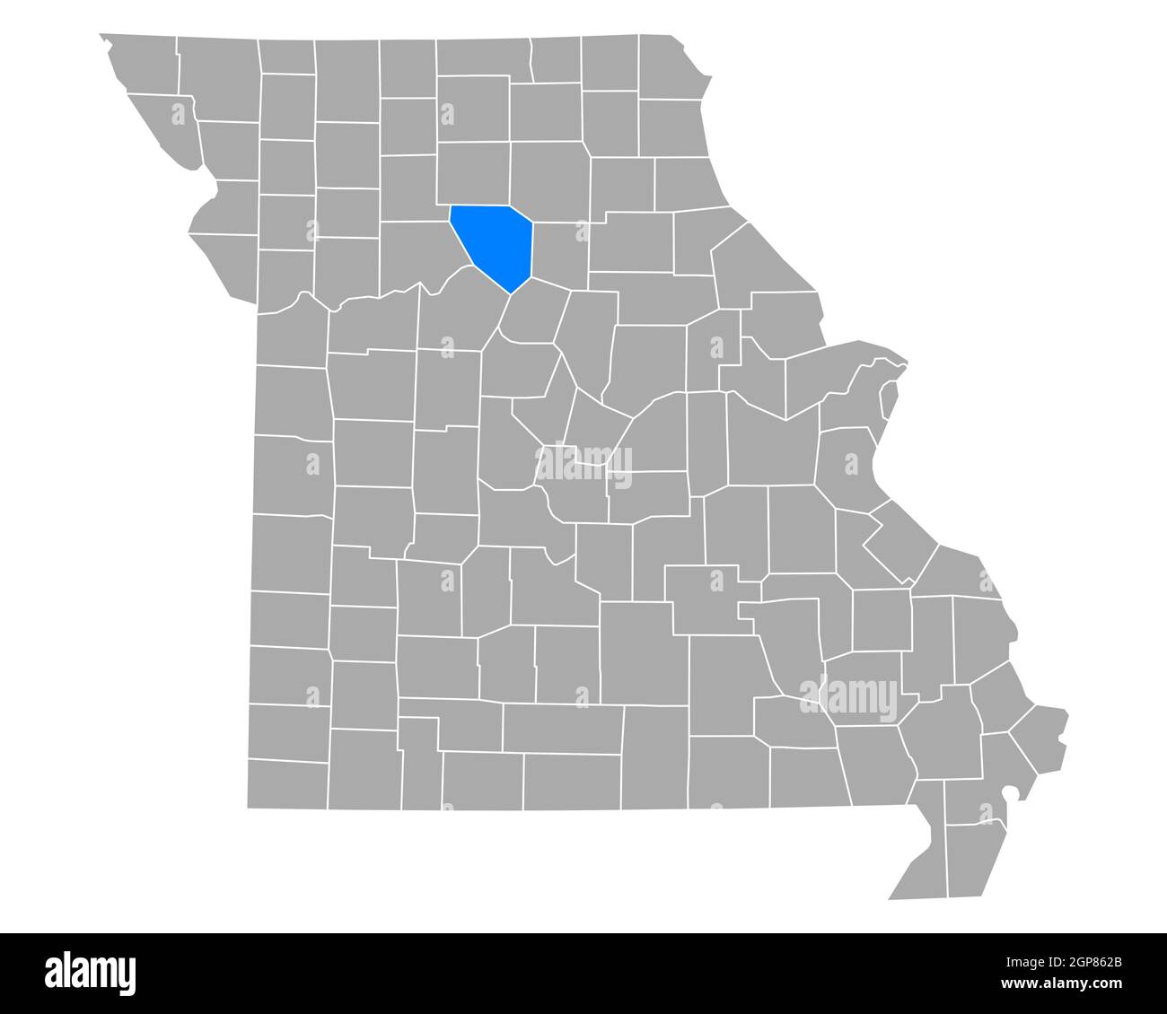 Map of Chariton in Missouri Stock Photo Alamy