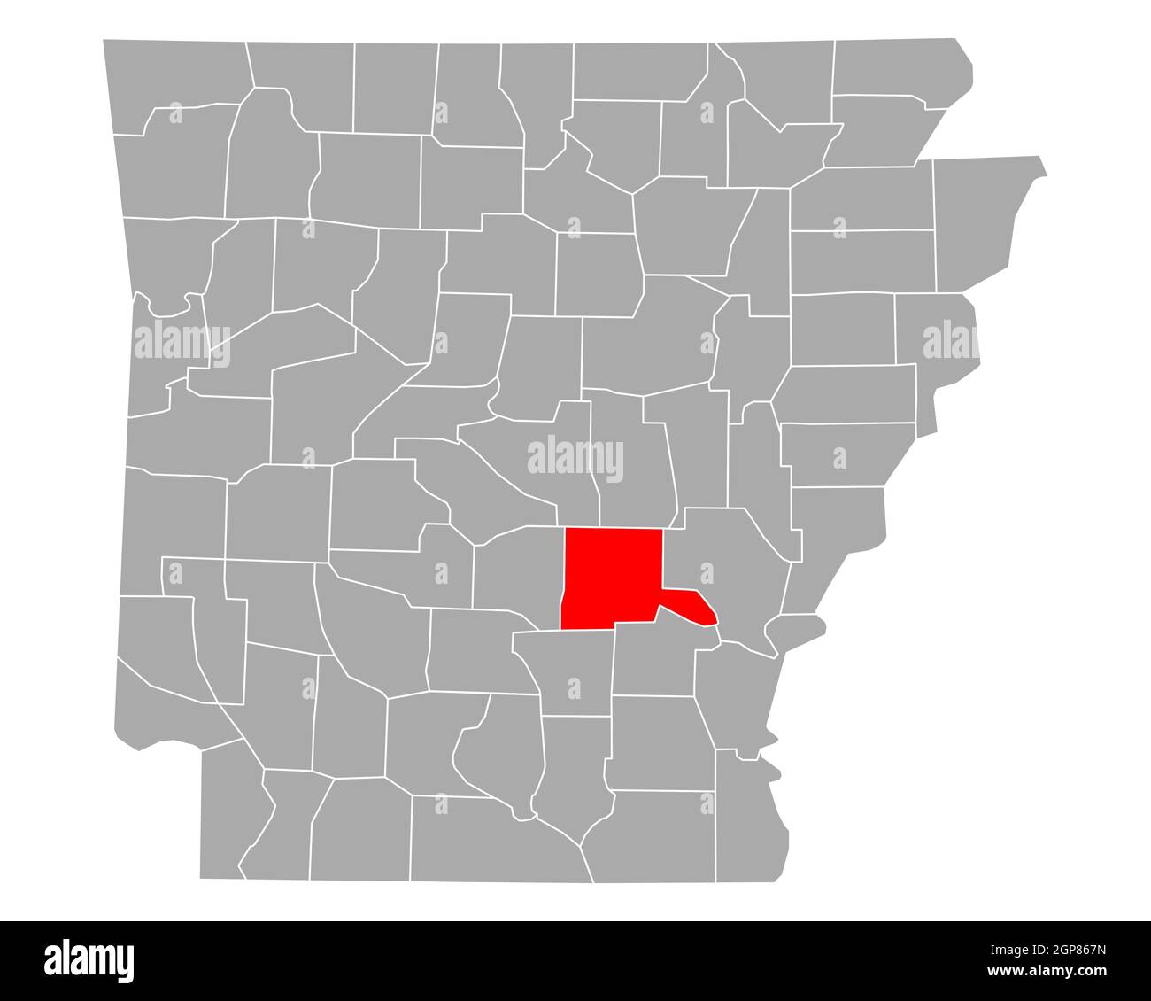 Map of Jefferson in Arkansas Stock Photo Alamy