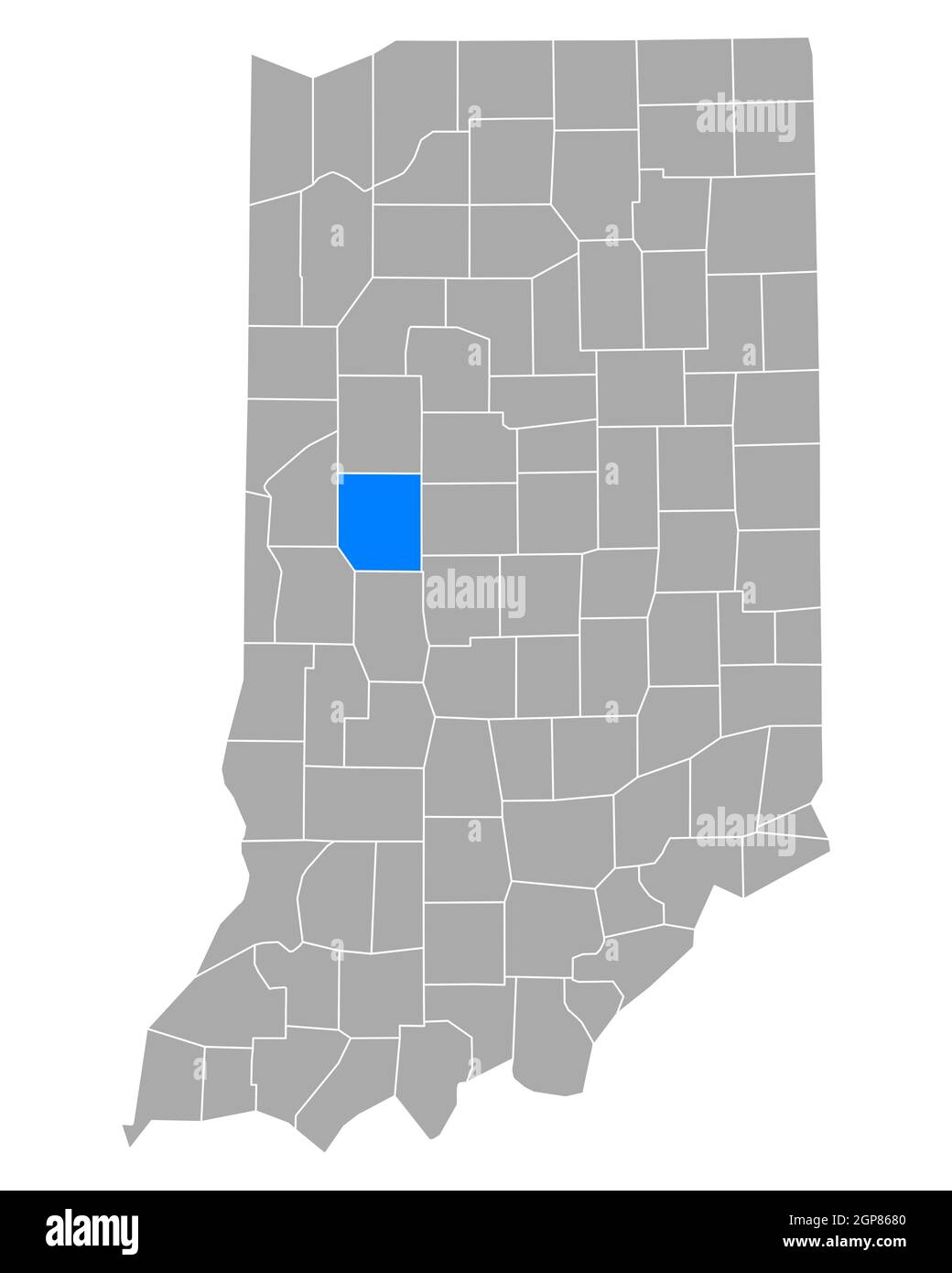 Map of Montgomery in Indiana Stock Photo Alamy