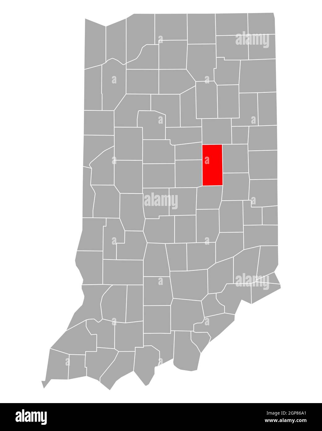 Map of Madison in Indiana Stock Photo Alamy