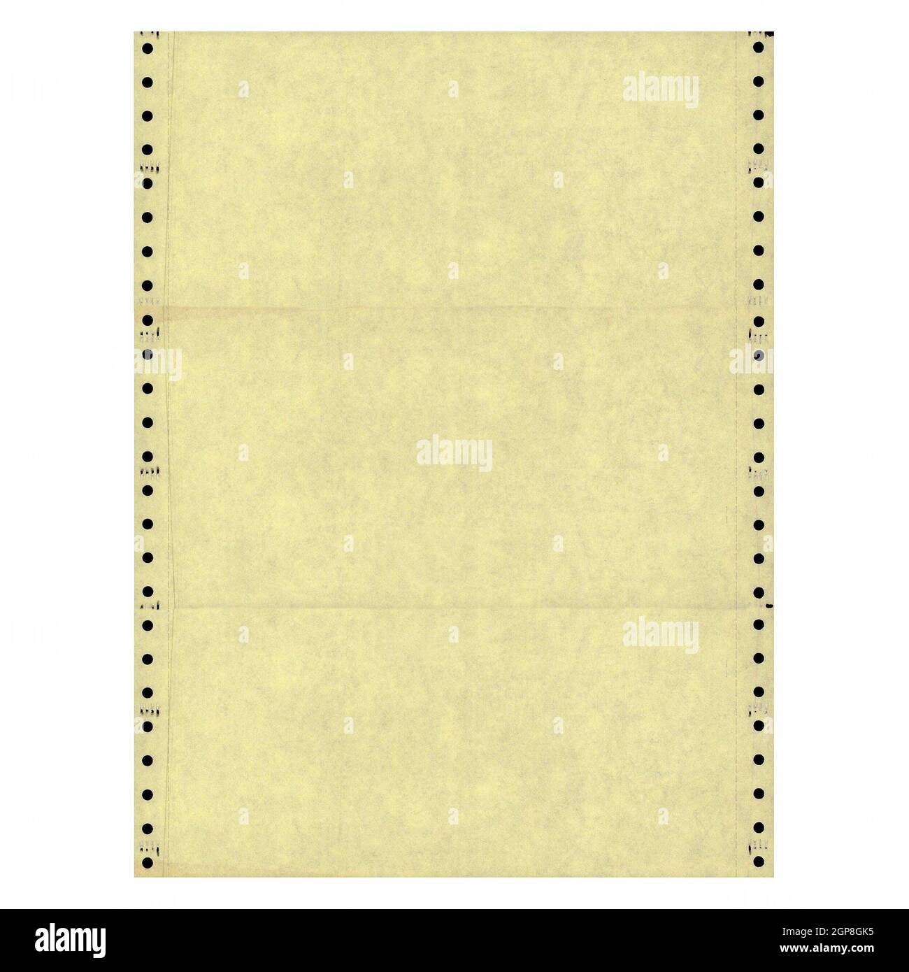 continuous form paper for dotmatrix and line printers Stock Photo Alamy