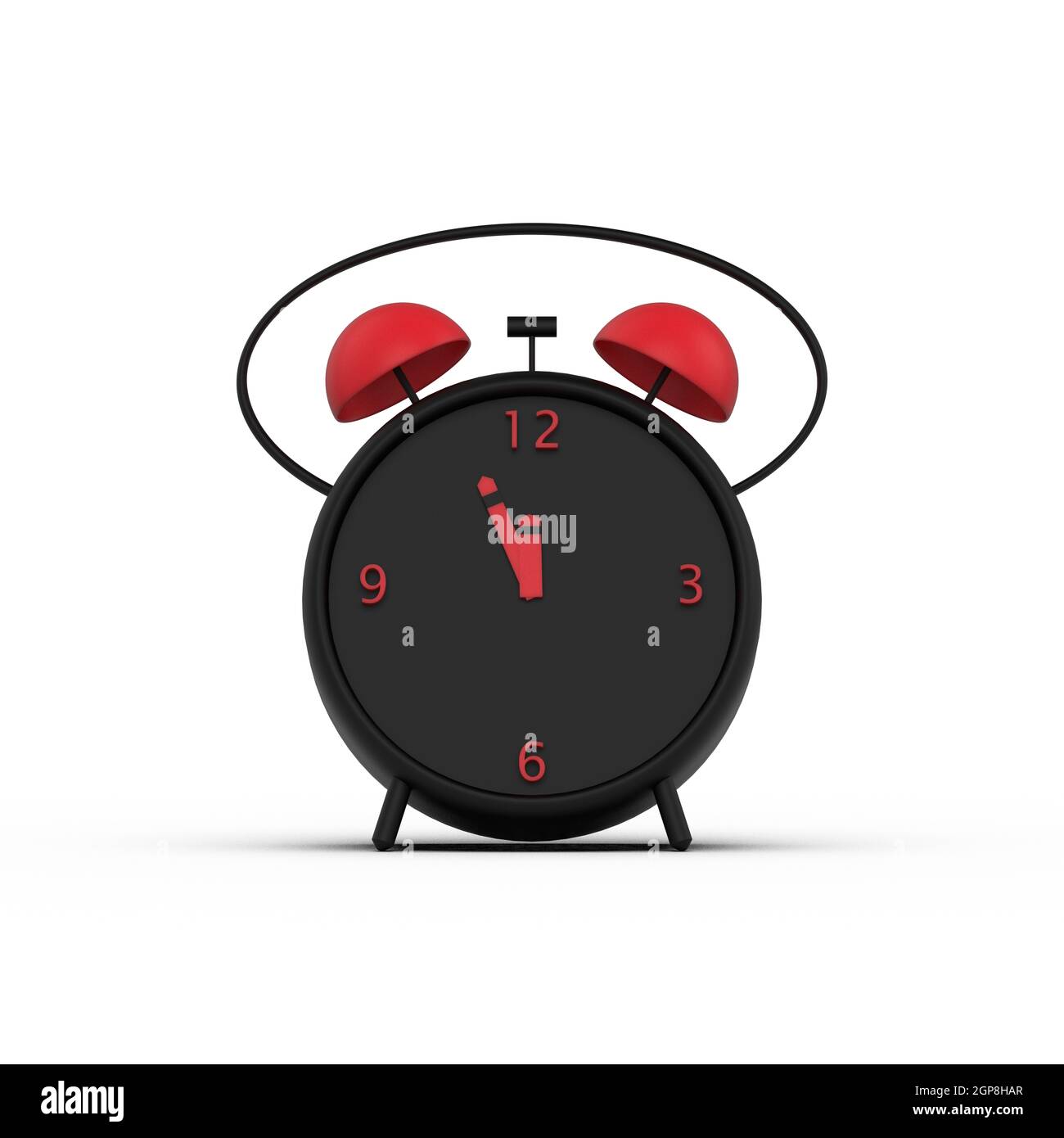 The 3d rendering of Vintage classic alarm clock , Time management