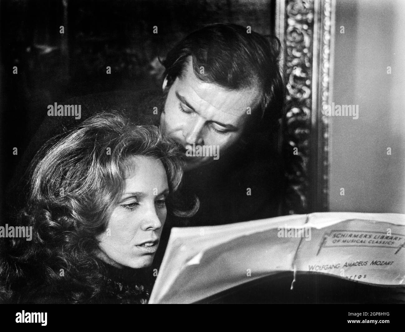 Susan Anspach, Jack Nicholson, on-set of the Film, 'Five Easy Pieces', Columbia Pictures, 1970 Stock Photo