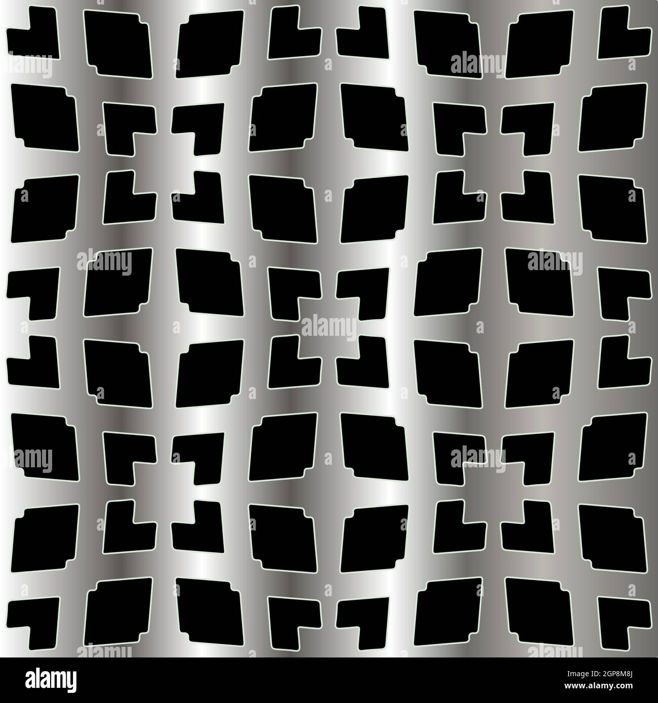 metal pattern on a black background. pattern for fabric, wallpaper ...
