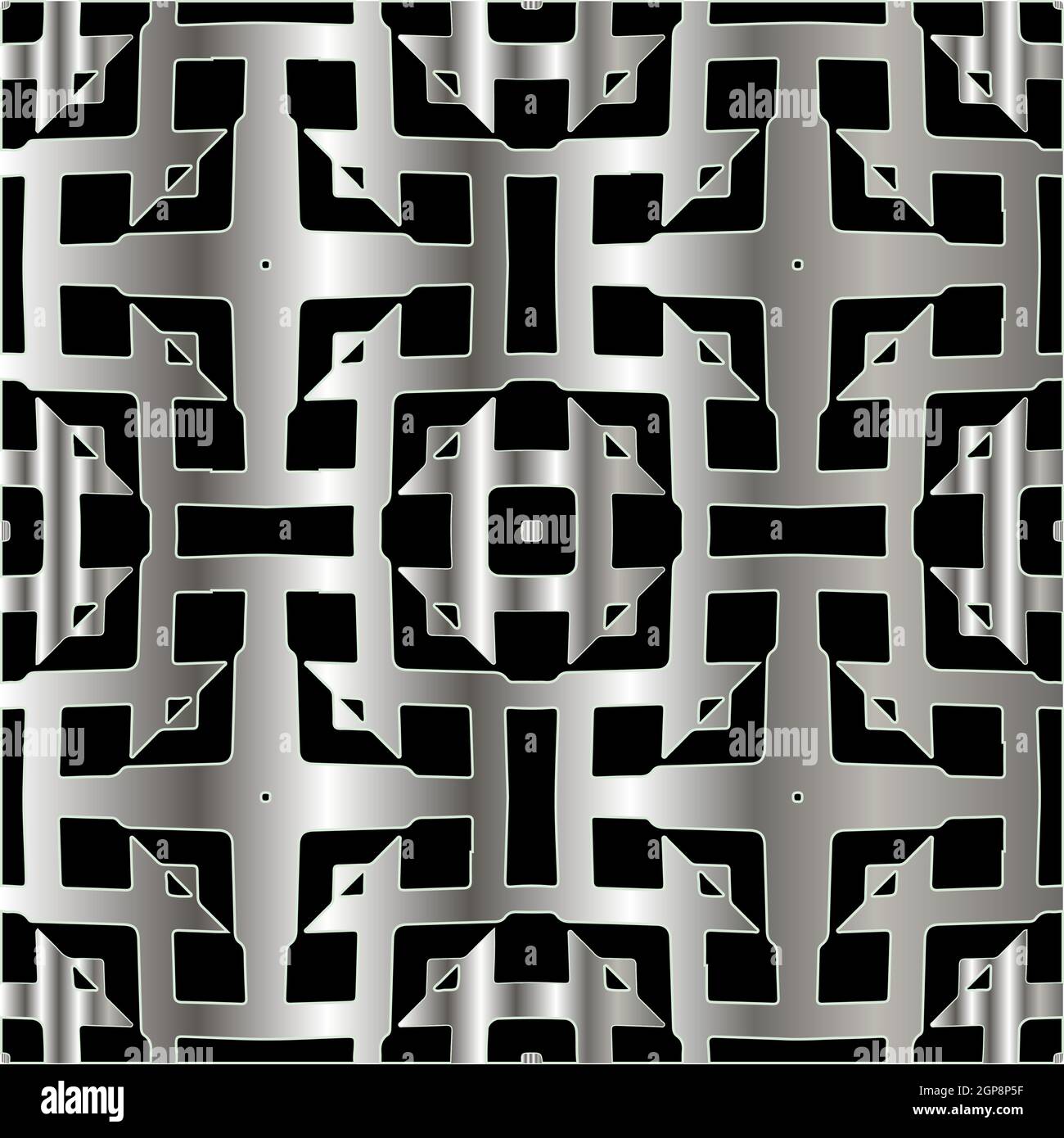 Patterned Metal Background metal pattern on a black background. pattern for fabric, wallpaper ...
