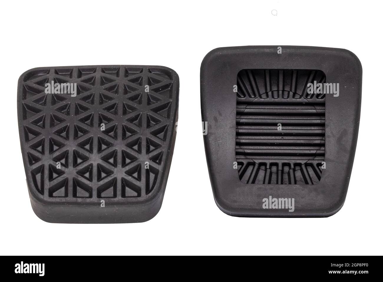 Rubber spare parts for cars. Closeup of two new rubber covers for