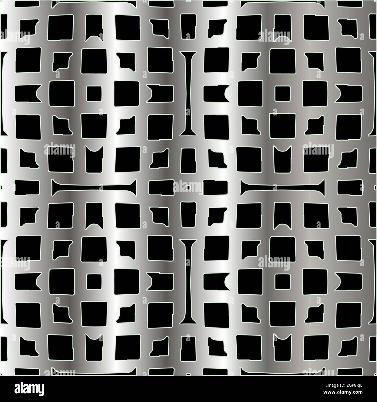 metal pattern on a black background. pattern for fabric, wallpaper ...