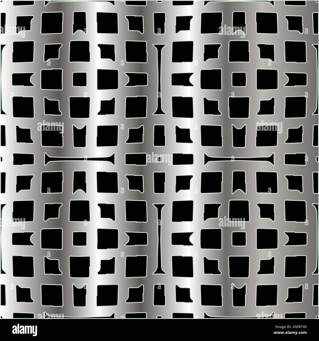 Patterned Metal Background metal pattern on a black background. pattern for fabric, wallpaper ...