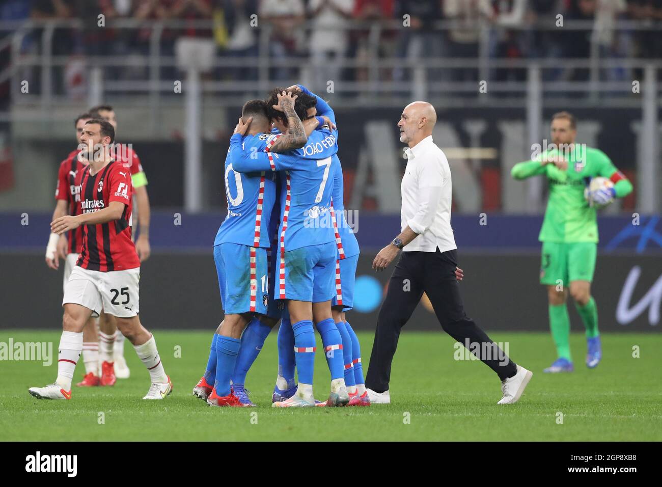 ac milan vs atletico madrid head to head