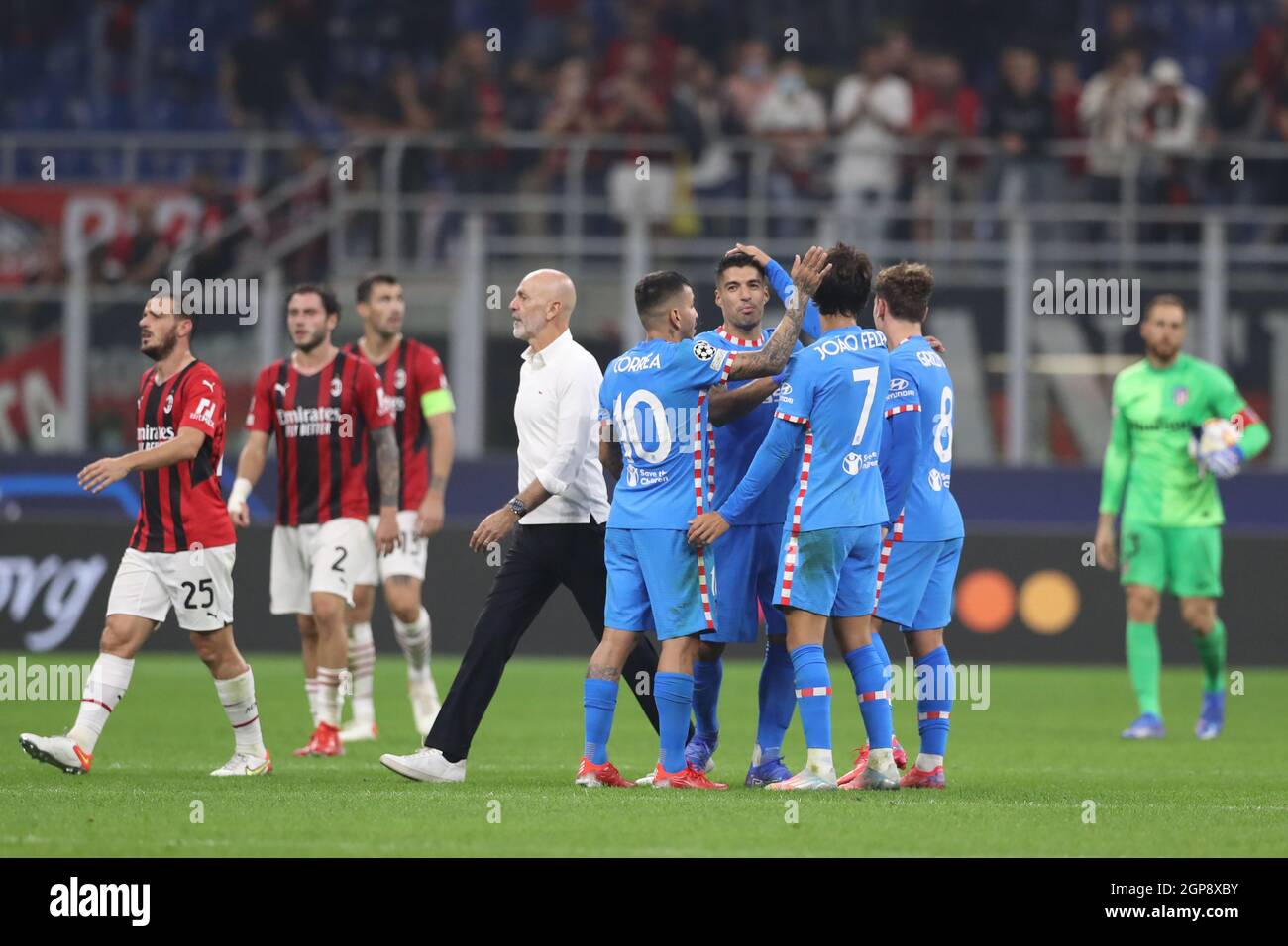 ac milan vs atletico madrid head to head