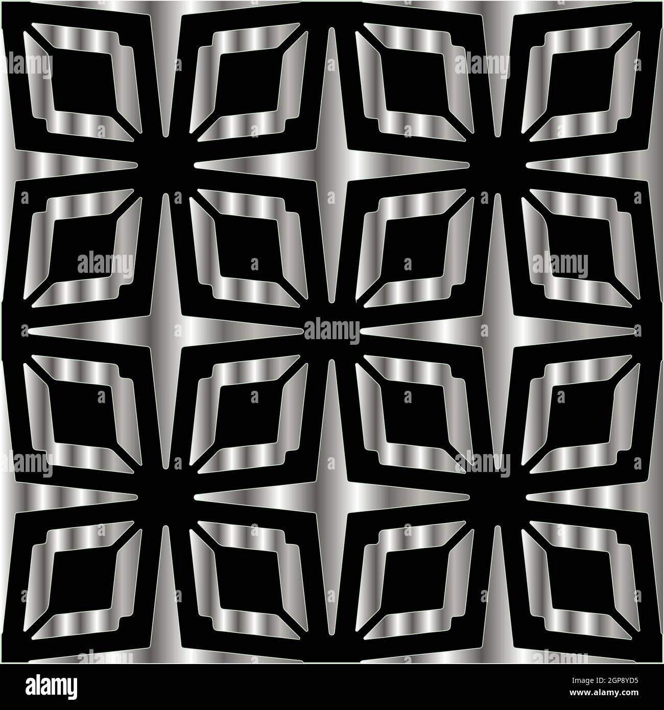 Patterned Metal Background metal pattern on a black background. pattern for fabric, wallpaper ...