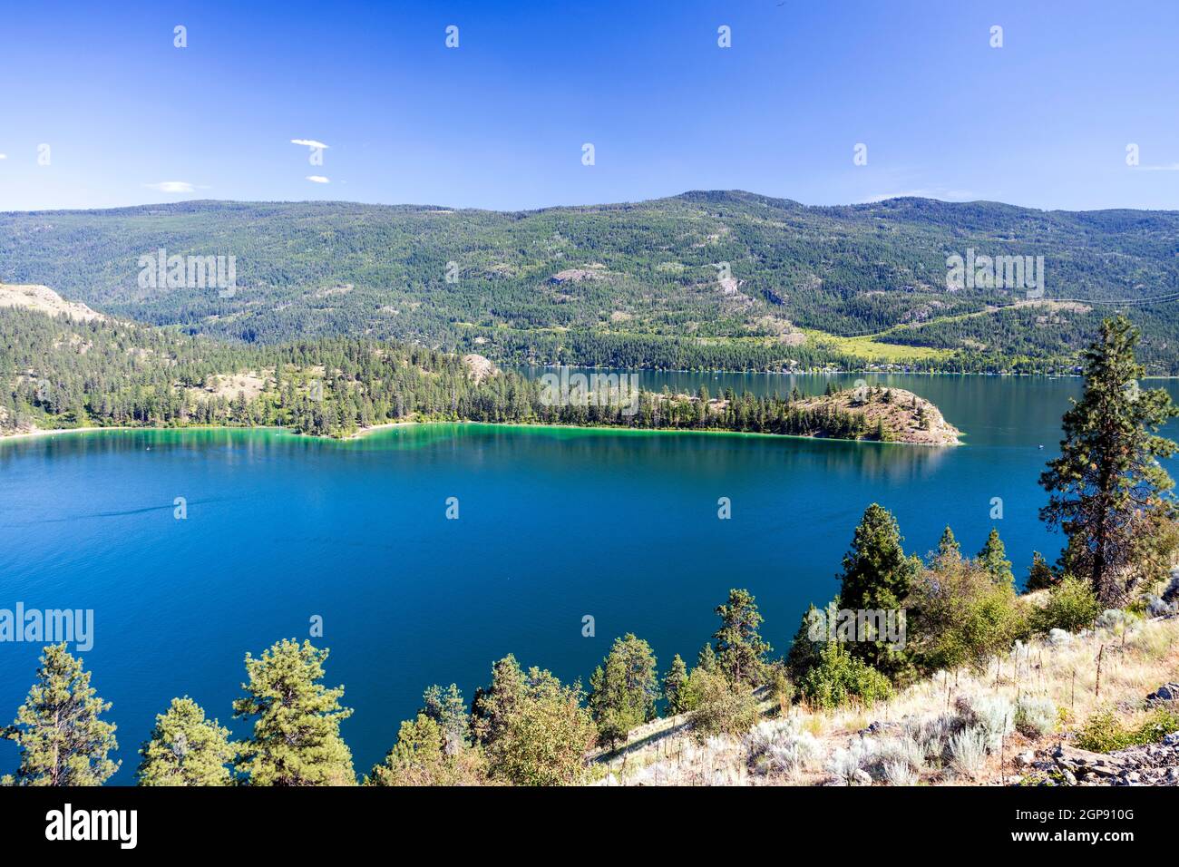 Rattlesnake point and kalamalka lake hires stock photography and