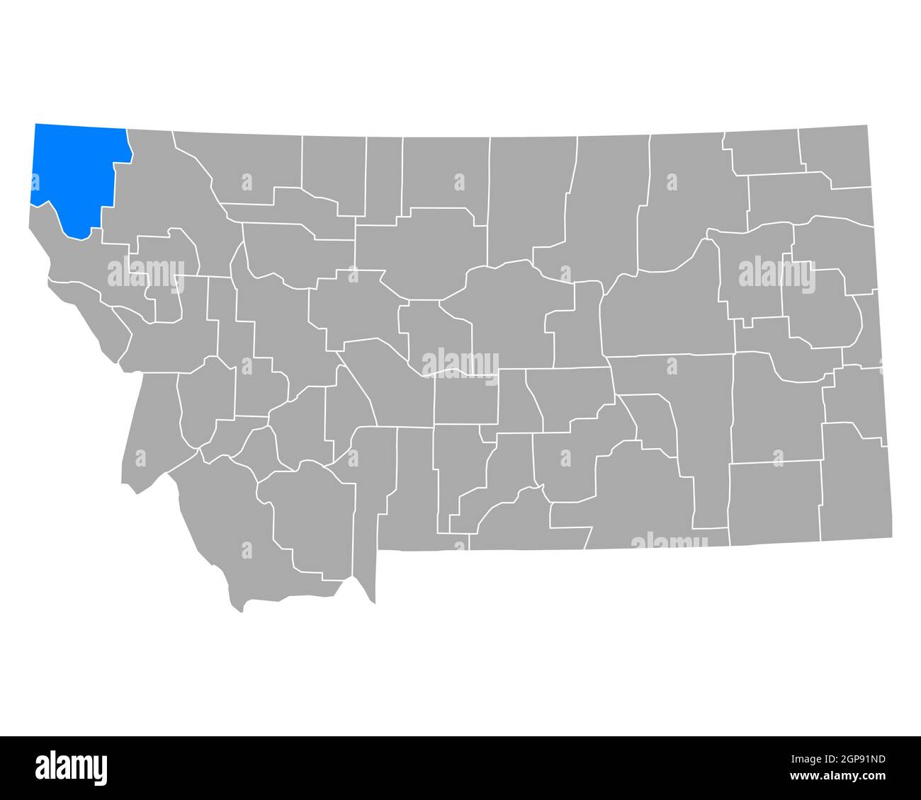Lincoln Montana On A Map Lincoln Montana Map Cut Out Stock Images & Pictures - Alamy
