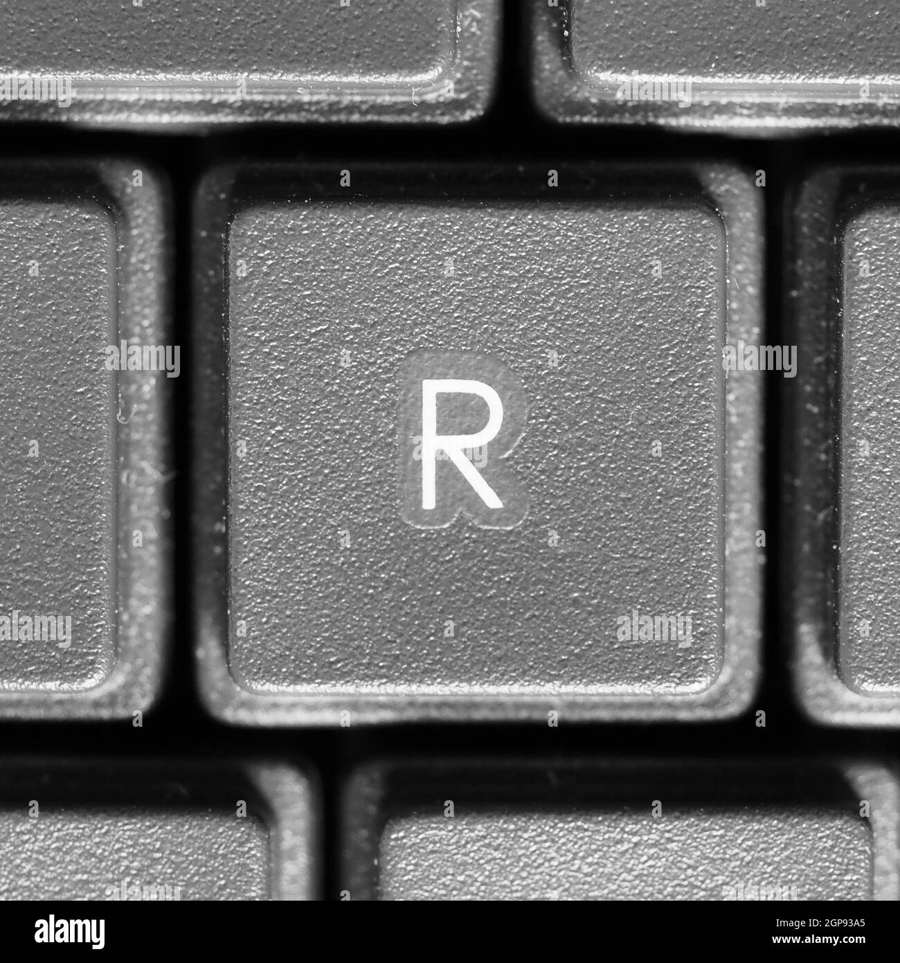Letter R key on computer keyboard keypad Stock Photo - Alamy