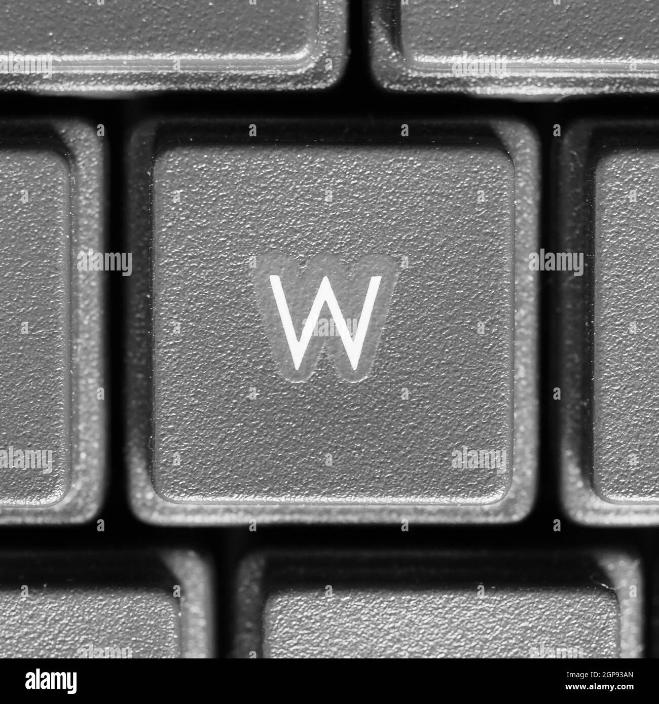 Letter W key on computer keyboard keypad Stock Photo Alamy