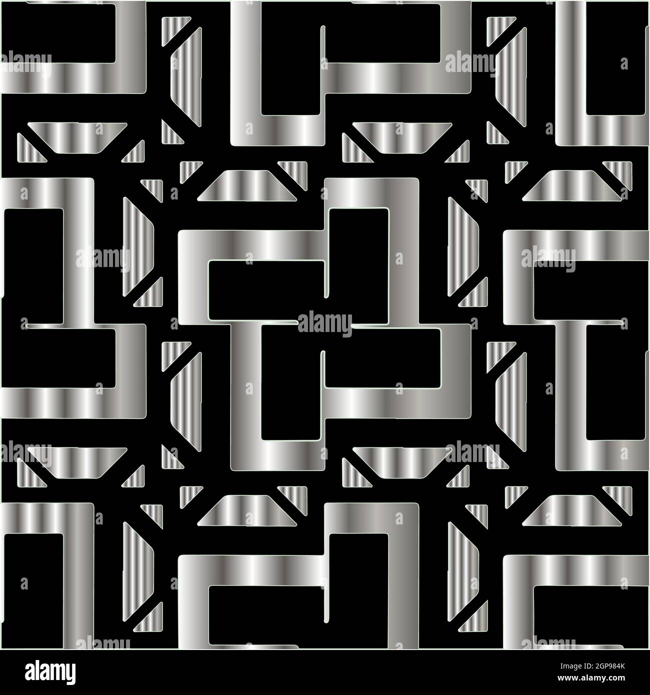 metal pattern on a black background. pattern for fabric, wallpaper ...