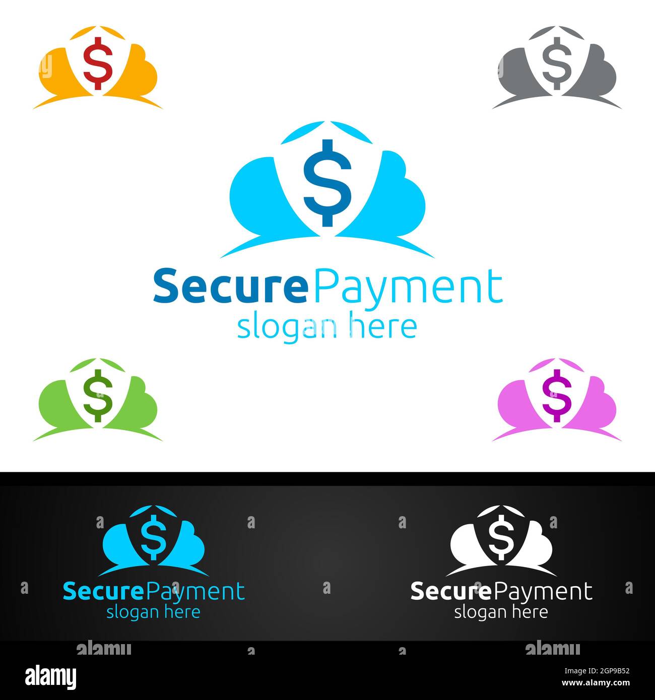 Securely Send Logo Secure cloud logo hi-res stock photography and images - Alamy